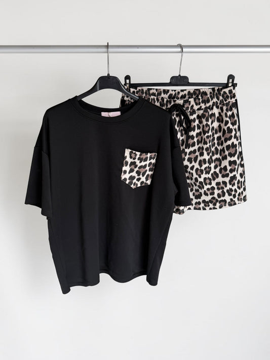 Lässiges Leo-Print Lounge-Set „Wild Comfort“