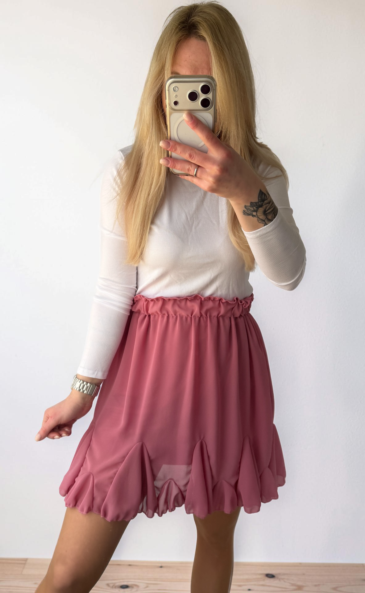 Volant Rock in pink