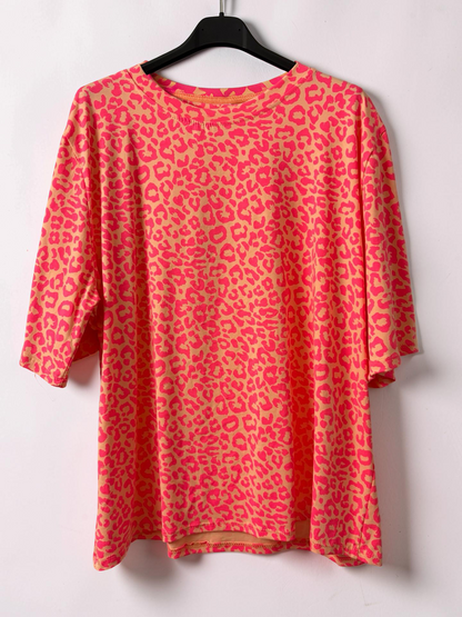 Leo T-Shirt in knalligem Orange