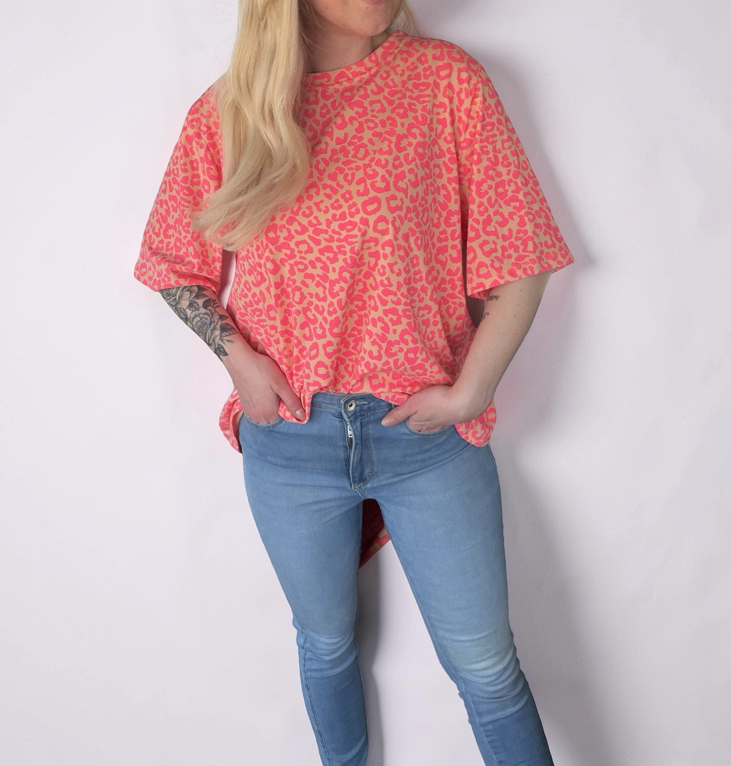 Leo T-Shirt in knalligem Orange