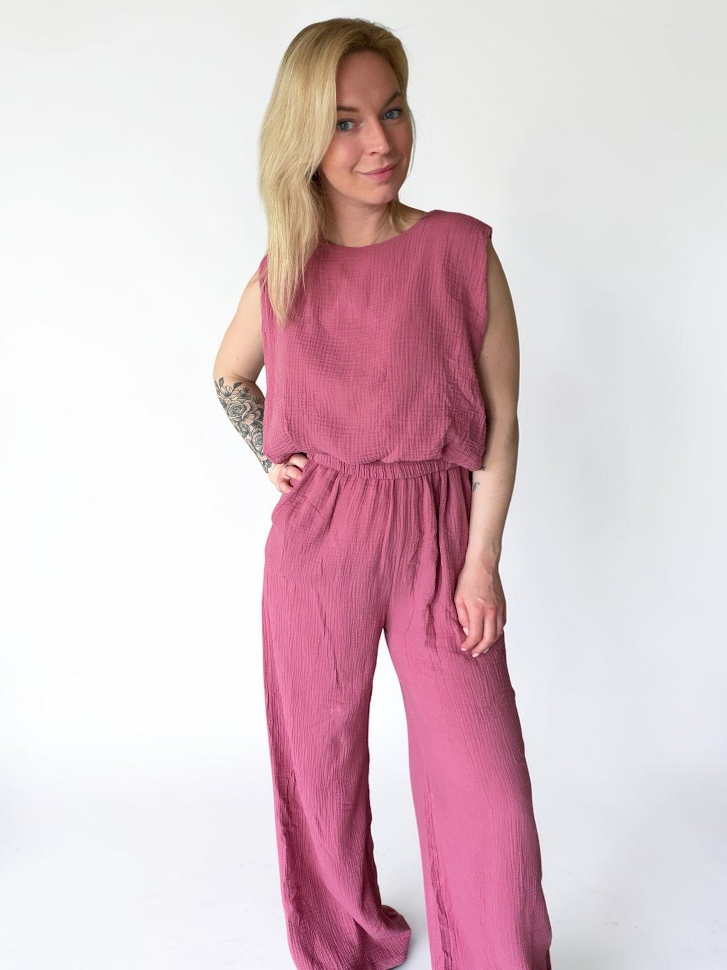 Sommer Zweiteiler / Musselin Lounge Set