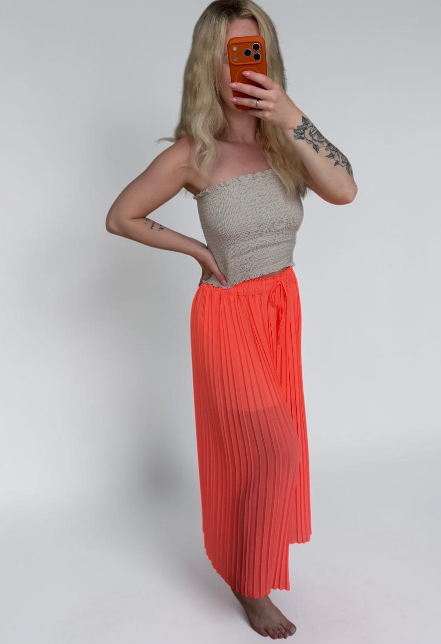 Luftige Plissee-Palazzohose „Summer Breeze“ – Elastischer Bund & Weites Bein