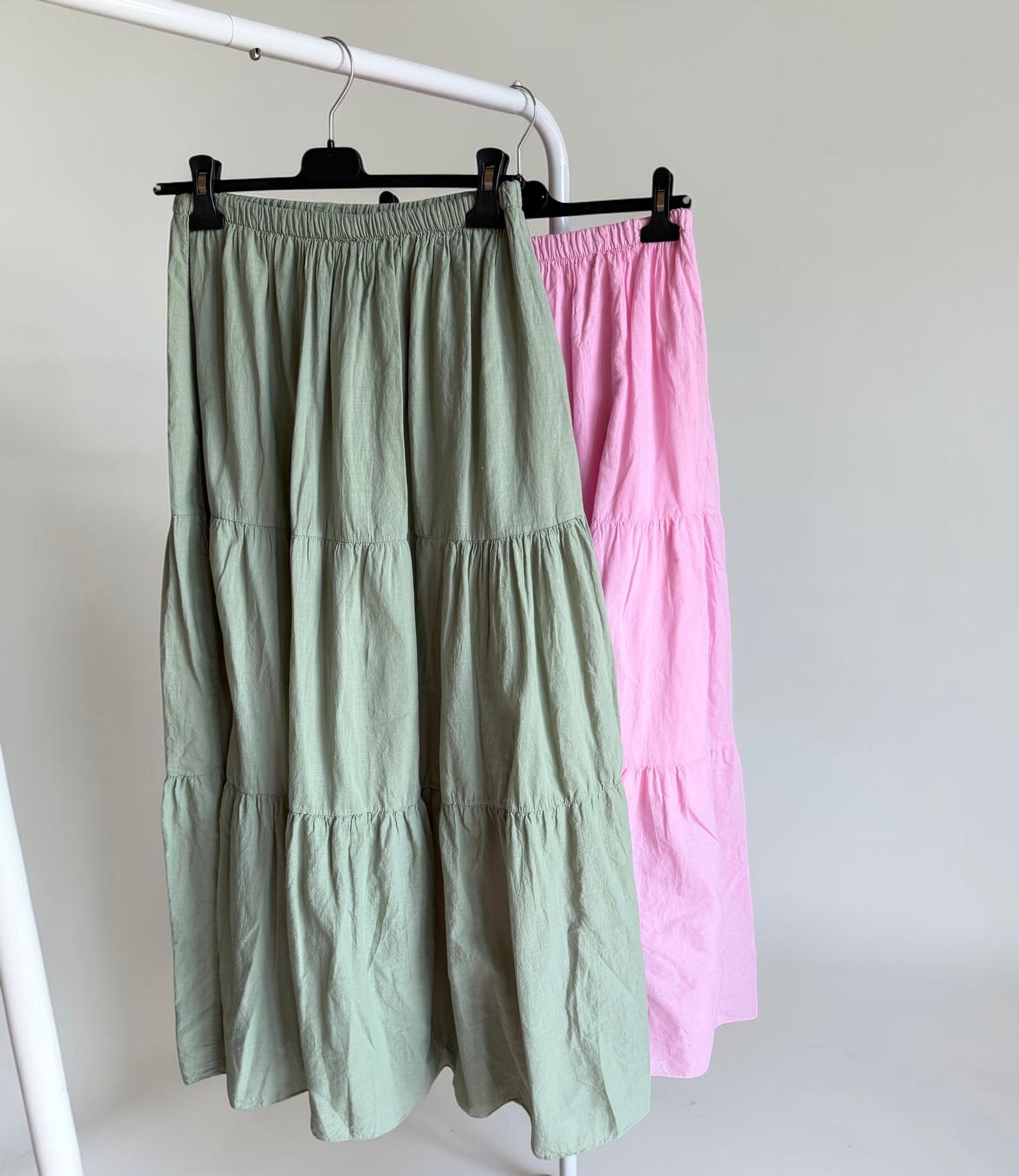Damen Boho Musselin Rock – Langer Sommerrock aus Baumwolle