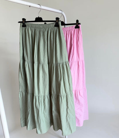 Damen Boho Musselin Rock – Langer Sommerrock aus Baumwolle