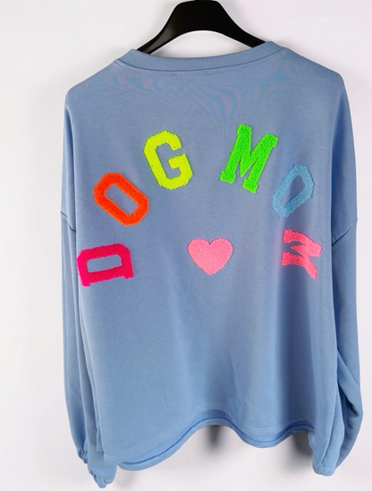 Oversize Sweatshirt DOG MOM Print