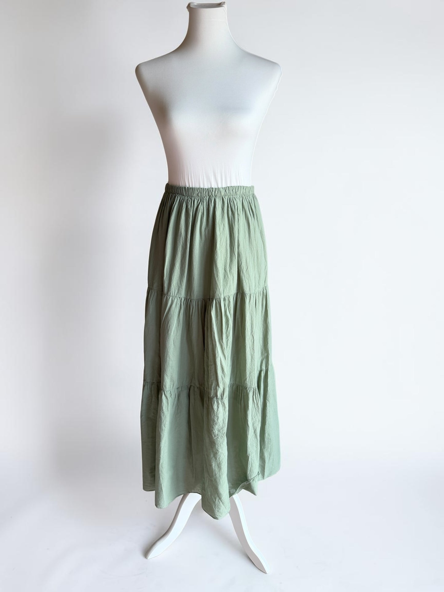 Damen Boho Musselin Rock – Langer Sommerrock aus Baumwolle