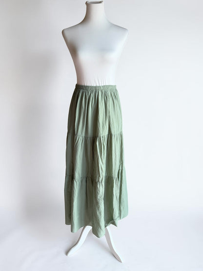 Damen Boho Musselin Rock – Langer Sommerrock aus Baumwolle