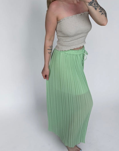 Luftige Plissee-Palazzohose „Summer Breeze“ – Elastischer Bund & Weites Bein