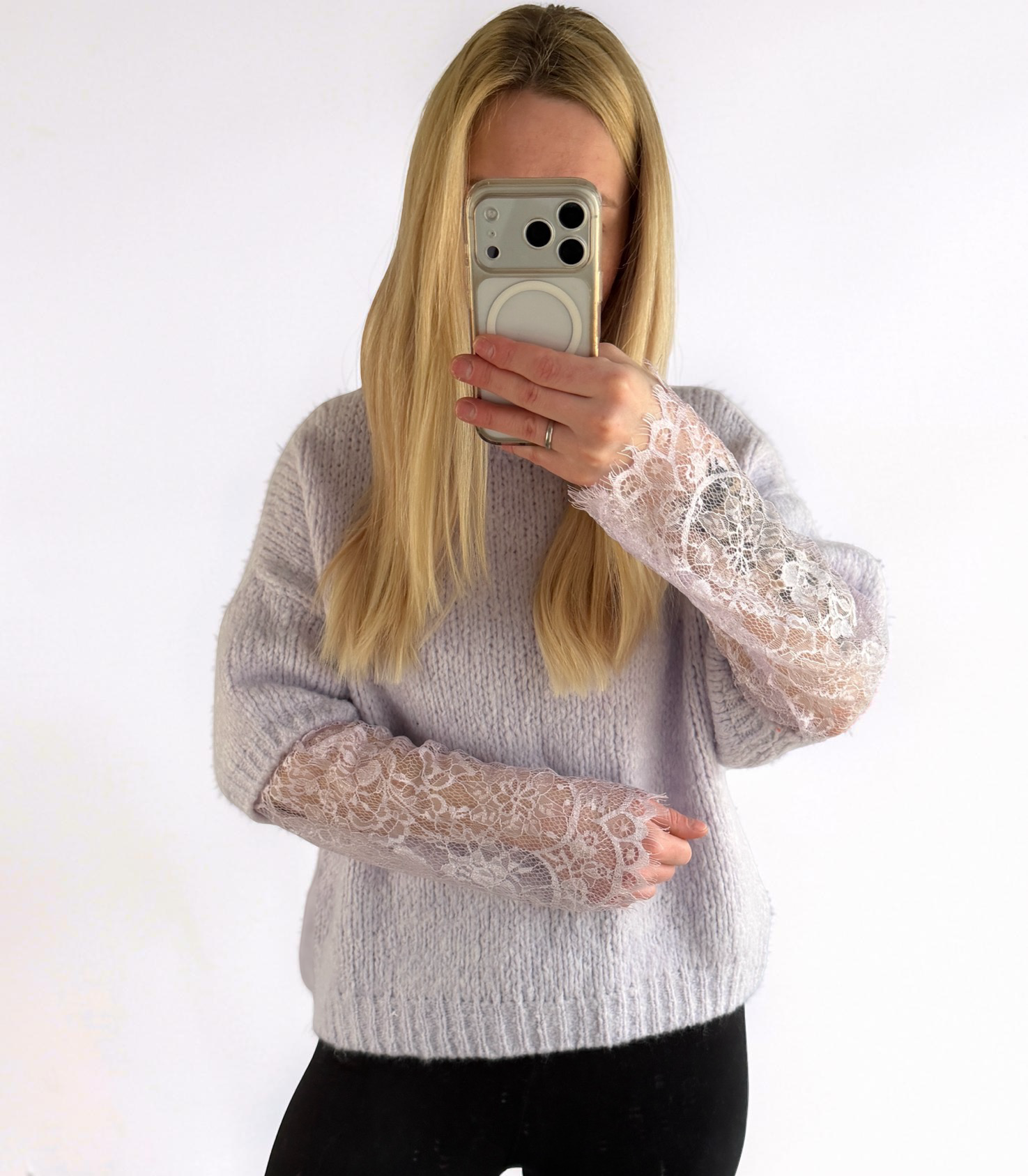 Pullover Spitze Alya Flieder