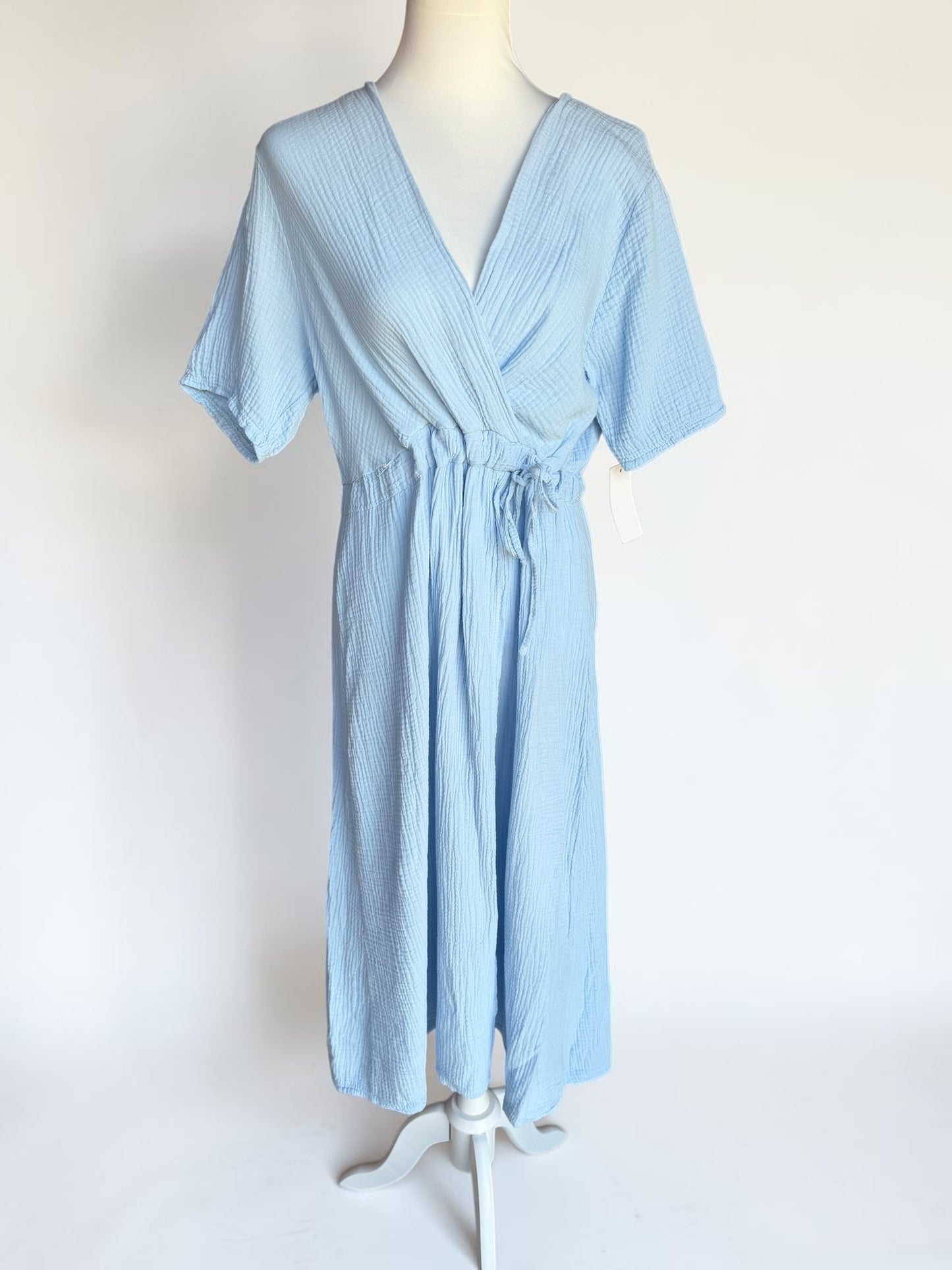Leichtes Musselin-Wickelkleid „Easy Breeze“ aus 100% Baumwolle