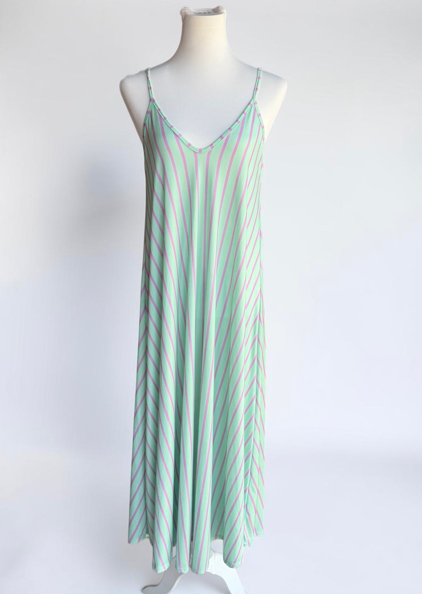 Luftiges Maxikleid „Beach Stripes“ – A-Linien-Trägerkleid