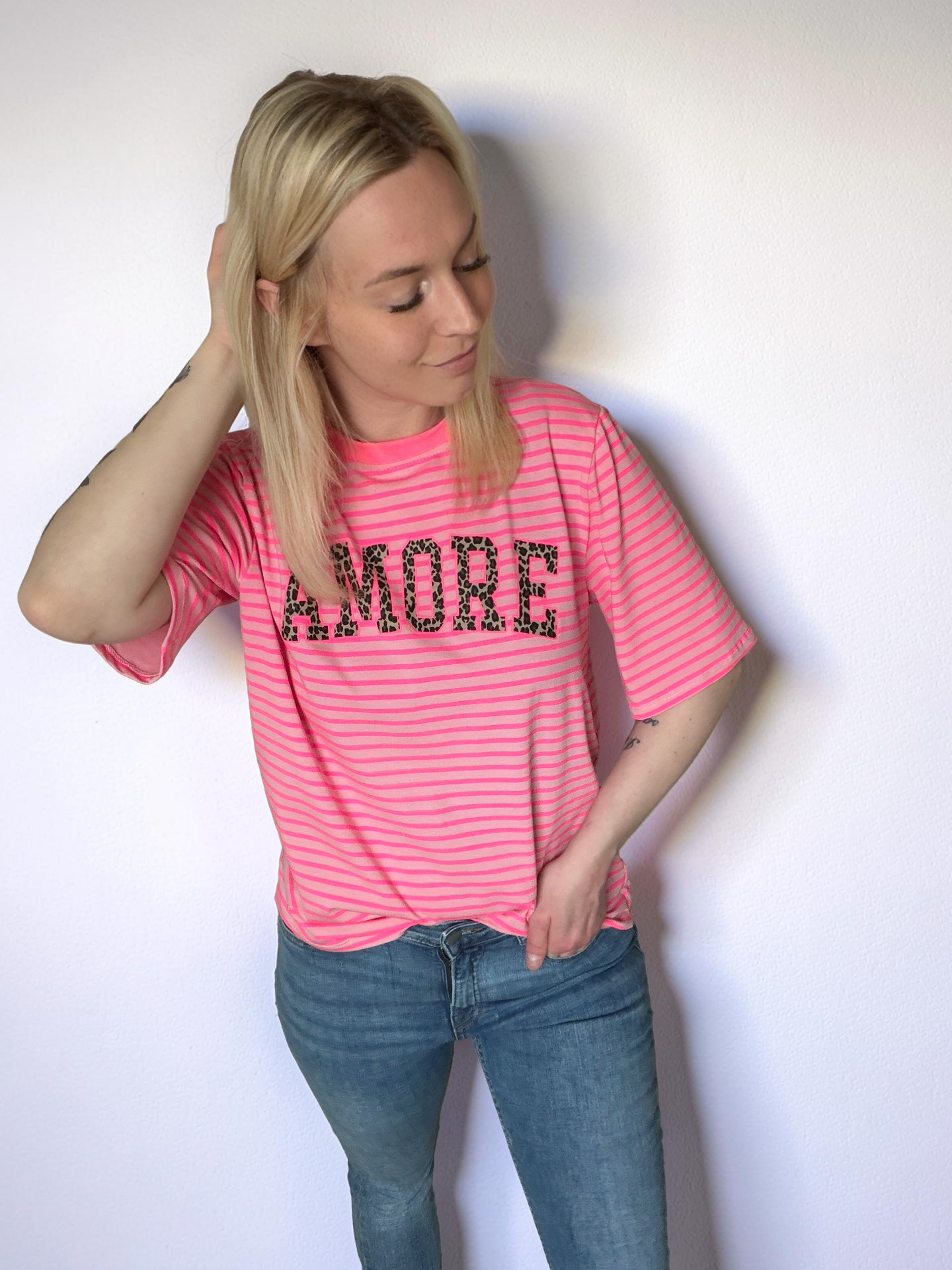 Gestreiftes Shirt Amore