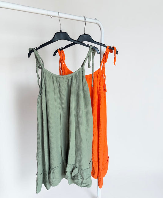 Musselin Sommerkleid - Leichtes Hängerchen aus 100% Baumwolle