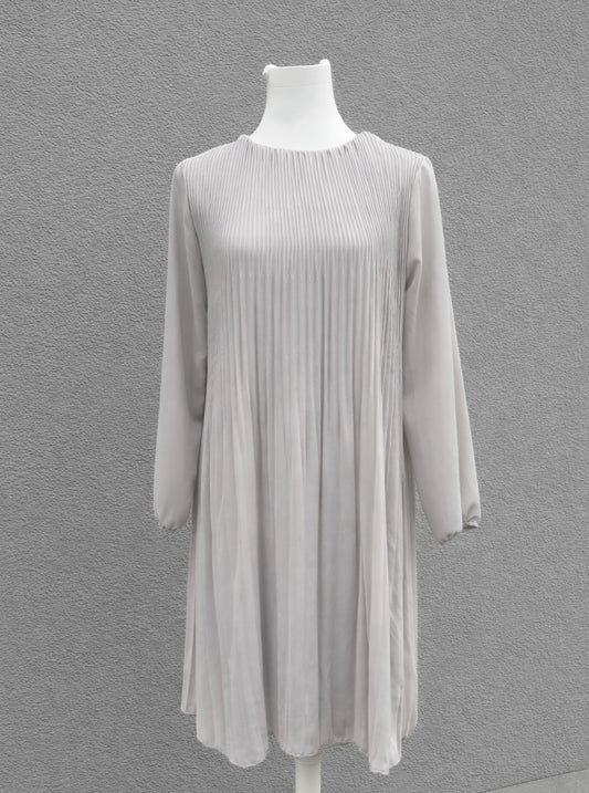 Plissee Kleid grau - Feinraummode