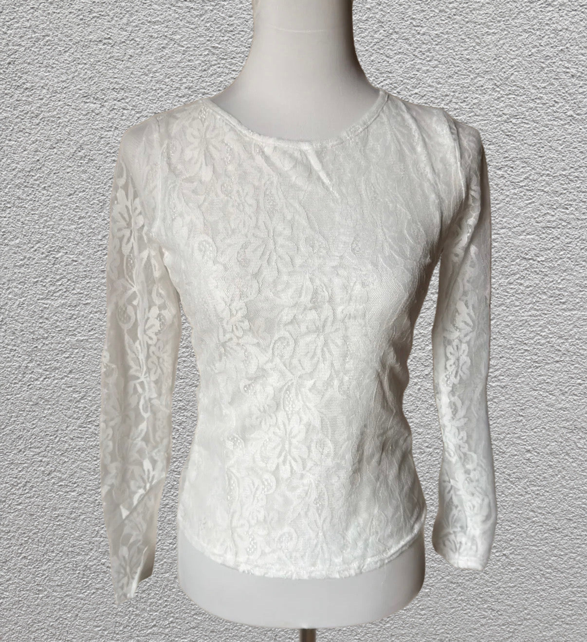 Shirt mit Spitze weiß - Feinraummode