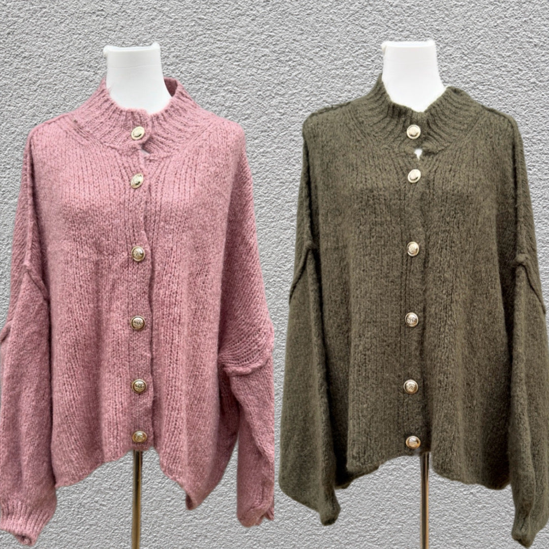 Oversize Cardigan mit Knöpfen Emily - Feinraummode