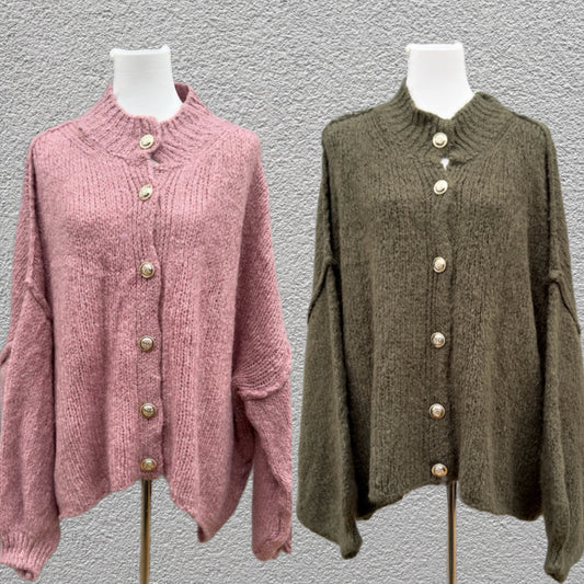 Oversize Cardigan mit Knöpfen Emily - Feinraummode