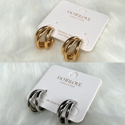 22mm Hoop Edelstahl Ohrringe - Feinraummode