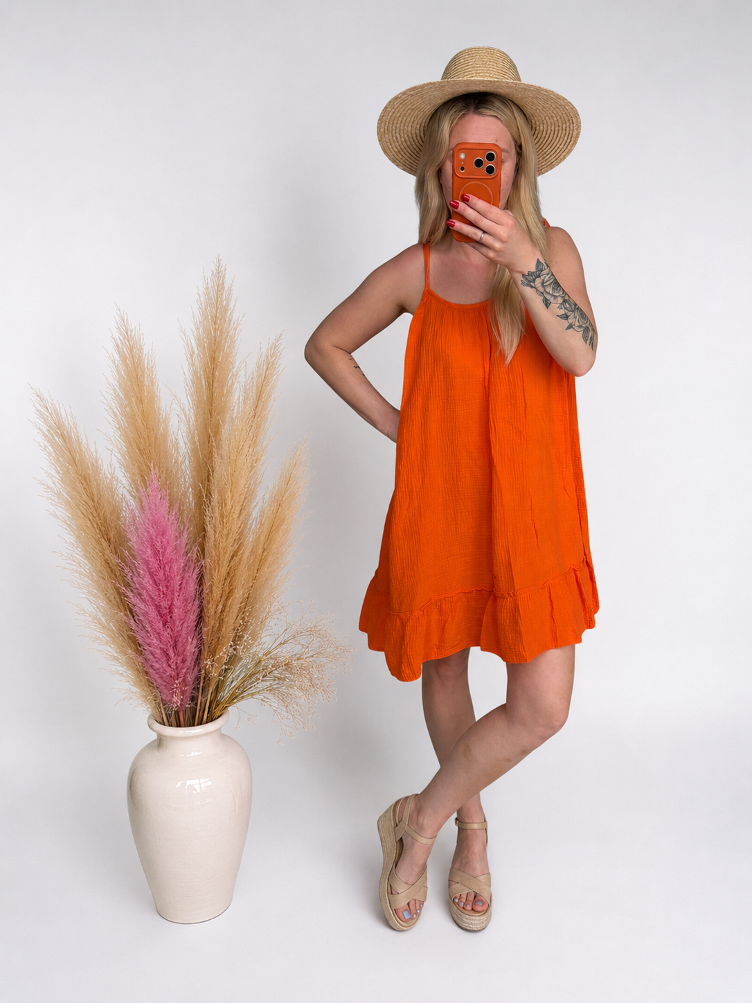 Musselin Sommerkleid - Leichtes Hängerchen aus 100% Baumwolle