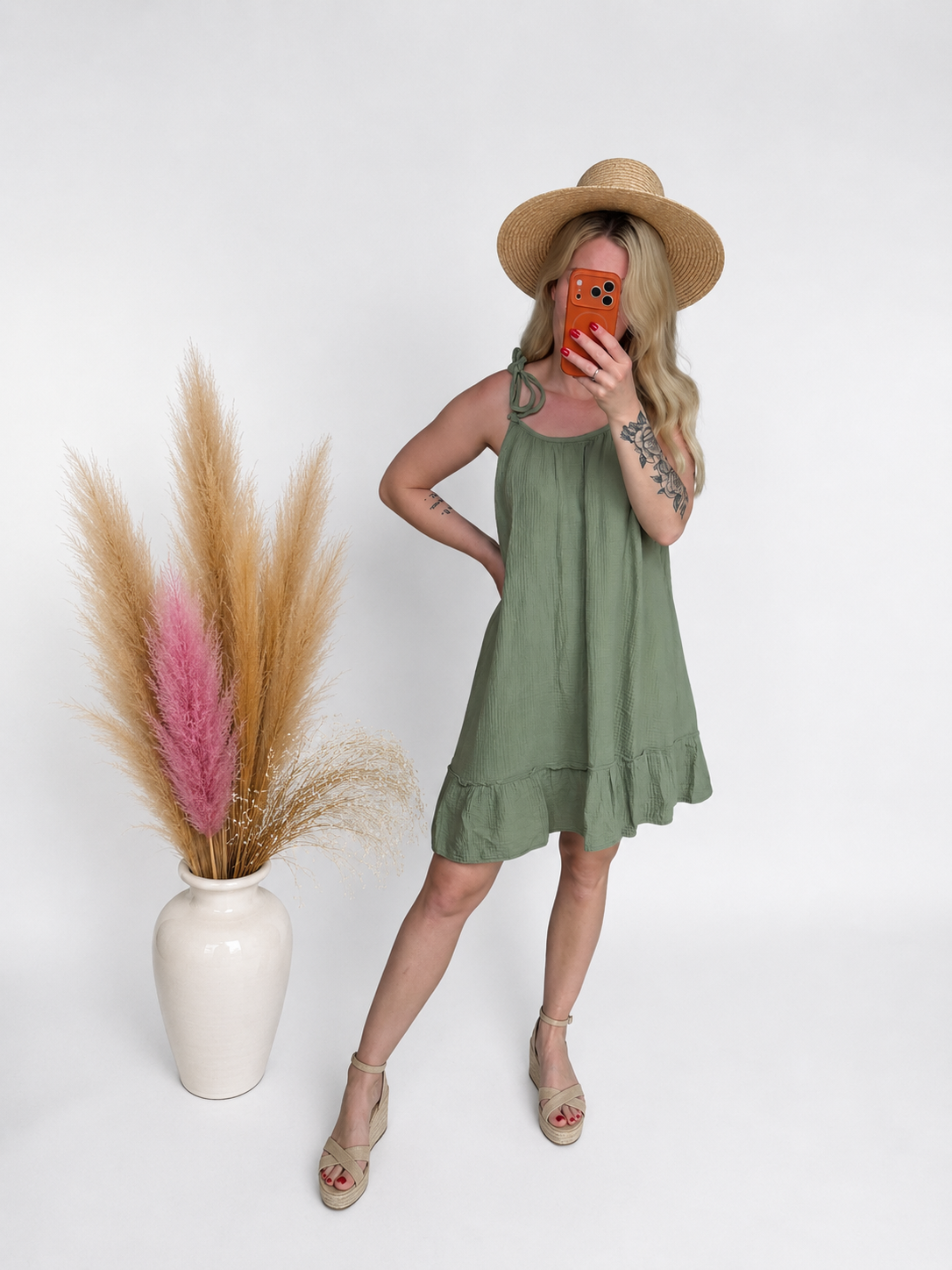 Musselin Sommerkleid - Leichtes Hängerchen aus 100% Baumwolle