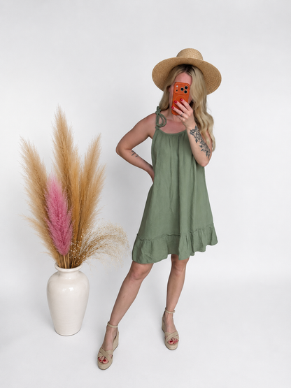 Musselin Sommerkleid - Leichtes Hängerchen aus 100% Baumwolle