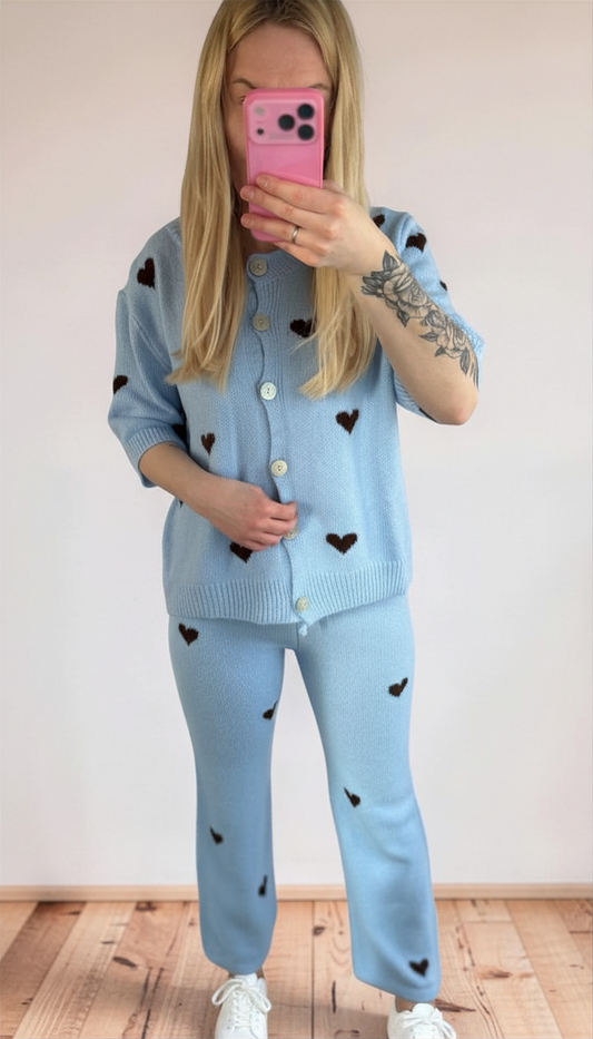 Cozy Set Hearts, Lounge Anzug Herzen