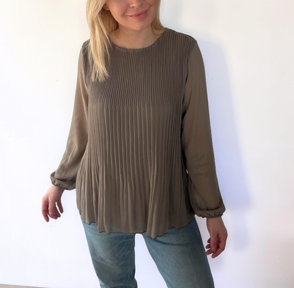 Plissee Bluse Lea – Elegante Damen Bluse