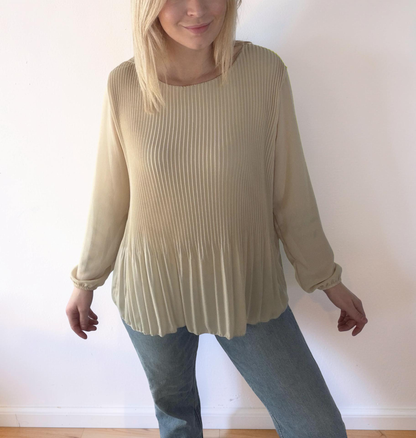 Plissee Bluse Lea – Elegante Damen Bluse